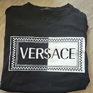 Versace Monochrome Logo Tee